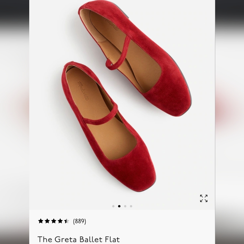 Madewell Red Suede Flats